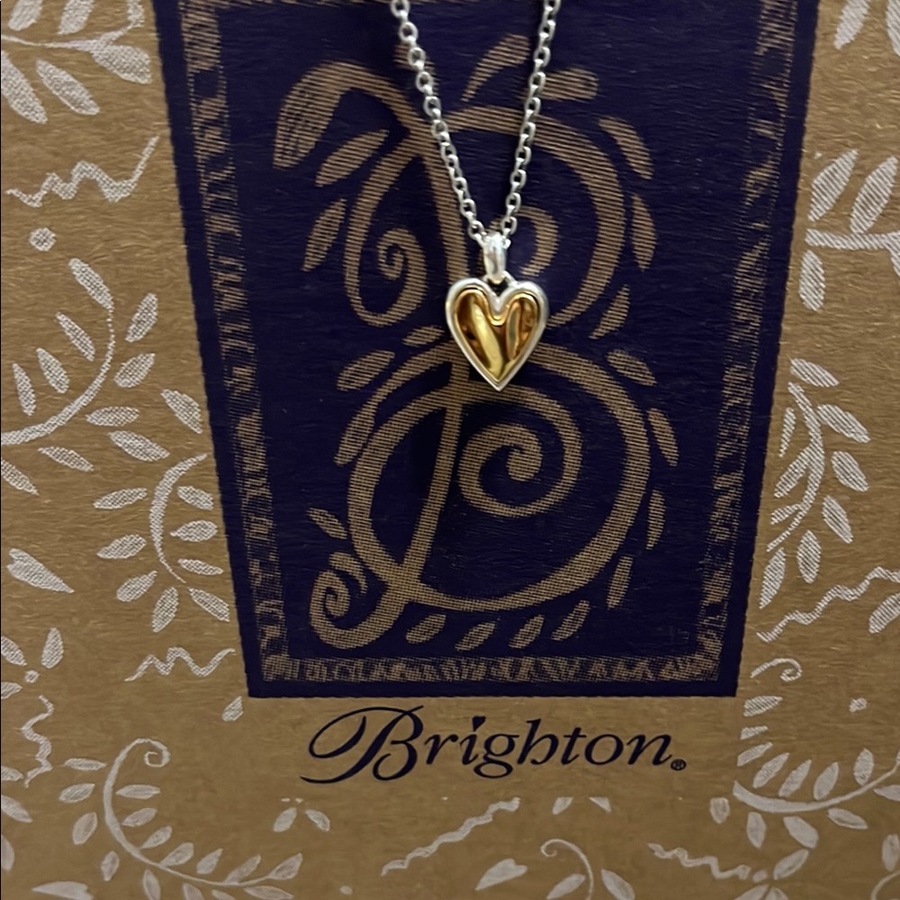 Brighton Gold Heart Pendant Necklace Elegant Design
